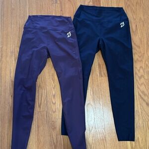 Peloton Women's Leggings - Purple and Navy